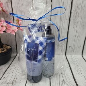 Bath & Body Works Bundle of 3 Gingham Body Care Set